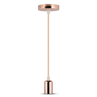 V-TAC SKU.3781 Sospensione Cromo Lampadina vt-7448, Plastica, e altro Materiaux, E27, Rosa, profondità: 60 mm