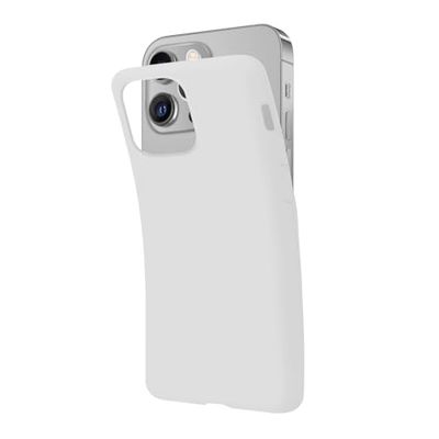 SBS Cover per iPhone 13 Pro Max Bianco Snow Pantone White, Custodia Morbida e Flessibile Antigraffio, Cover Sottile e Comoda da Tenere in Tasca, Custodia Compatibile con Ricarica Wireless