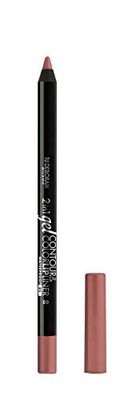 Deborah Milano - Matita Labbra 2 in 1 Gel Contour&Color, 02 Nude Brown, Finish ad Alta Pigmentazione e Ultra-Scorrevole, Waterproof e a Lunga Durata, 1.3 gr