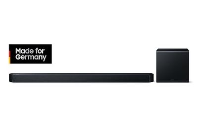 Samsung HW-Q810GF Q-serie 5.1.2-kanaals soundbar voor tv, draadloze 6,5 inch subwoofer, draadloze Dolby Atmos en DTS:X, SpaceFit Sound Pro, Q-Symphony [2025]
