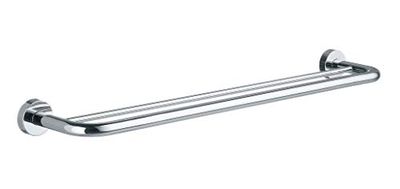 Emco 456100160 Podwójny Wieszak na Ręczniki Łazienkowe Rondo 2 600 mm, Chromowany