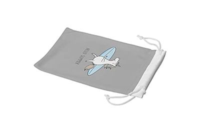 Bonamaison Imprimé Numériquement Lunettes Étui avec Cordon de Serrage, 100% Coton, Sac Lunettes, Pochette à Lunettes, 1 Pièce, Taille: 11x19 Cm