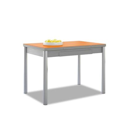ASTIMESA Alas Cristal keukentafel, metaal, oranje, 90 x 50 cm