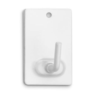 VoltShine Crochet adhésif blanc, résistant et facile à installer ; idéal pour organiser des espaces et accrocher des objets dans la maison.