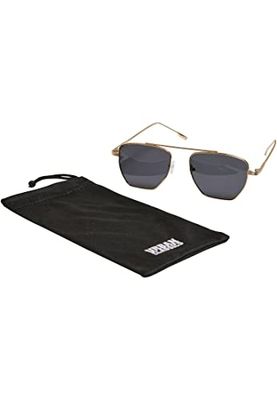 Urban Classics Uniseks zonnebril, zwart/goud, One Size