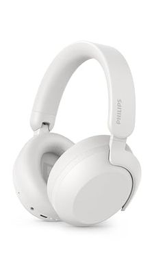 Philips TAH8000EWT/00 Casque Bluetooth Supra-auriculaire sans Fil – réduction du Bruit, 70 h d’autonomie, Compatible avec l’Assistant Vocal, idéal pour Les Voyages – Blanc