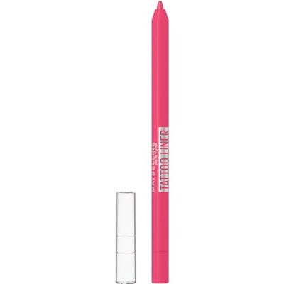 Maybelline New York Matita Occhi in Gel, Colore Intenso, Tenuta Fino a 36H, Formula No Transfer, Per Look Grafici e Definiti, Tattoo Liner Gel Pencil, Tonalità: Ultra Pink