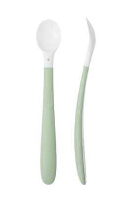 BabyBjörn Cuillère 1er âge, lot de 2, Vert pastel