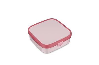 Mepal Lunch Box Large Campus, Lunch Box for Children, Includes 2 Removable Leakproof Boxes and Fork, Boxes are Microwave Safe, 2X 200 and 1250 ml, Cool Pink