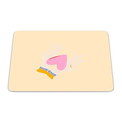 Questo Casa, Rectangle Digital Printed Mouse Pad, Non-Slip Base, for Office and Home, Size: 22 x 18 cm