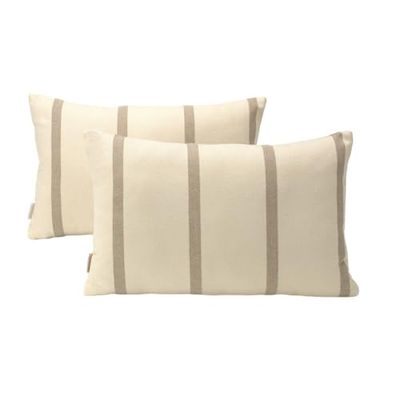 Alexandra House Living Kussensloop, beige, 30 x 50 cm, 2 stuks