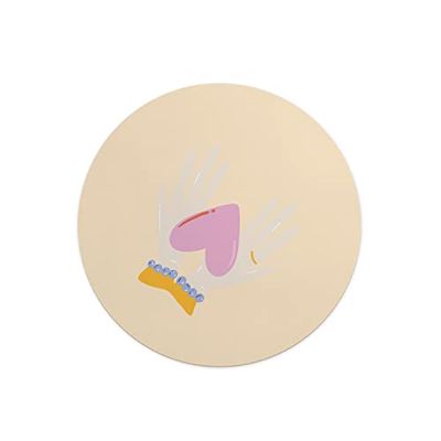 Questo Casa, Round Digital Printed Mouse Pad, Non-Slip Base, for Office and Home, Diameter:22cm