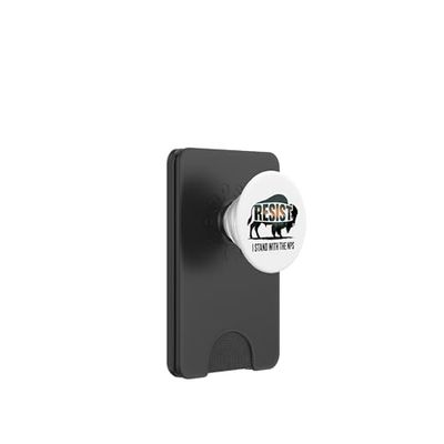 Resistir, estoy con el apoyo del Parque Nacional NPS Buffalo PopSockets PopWallet para MagSafe