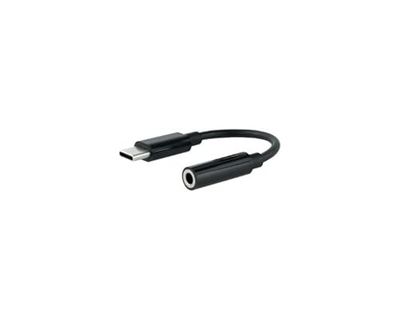 Watio Wave Cable Adaptador - Cable USB-C a Jack 3.5 mm, Longitud de 11 cm, Color Negro, Ideal para Audio, conexión rápida y eficiente.*