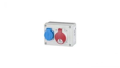 Wandverdeler 32A CEE 230V bouwstroomverdeler stroomverdeler 5-polig