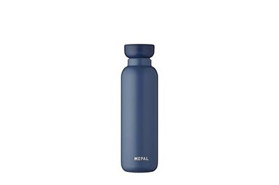 Mepal - Bouteille Isotherme Ellipse - Bouteille Isotherme à Double Paroi - Bouteille à Boire en Déplacement - 12 Heures Chaudes et 24 Heures Froides - Acier Inoxydable - 500 ML - Nordic Denim