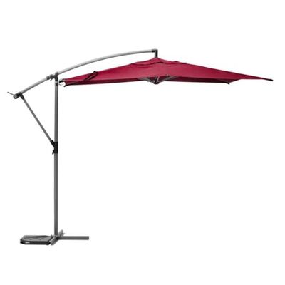 Hespéride - Parasol déporté Rond Manoa Bordeaux et Graphite