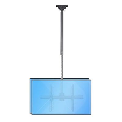 StarTech.com Dual Plafond TV Beugel, Dual Back-to-Back TV Ophangbeugel, Verstelbare Telescopische Verticale Arm (1m tot 1,5m), Kantelen/Zwenken/Roteren, VESA Beugel voor 32"-75" Schermen (FPCEILBTB)