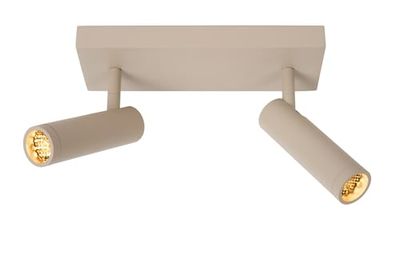 LUCIDE Grado - Faretto da soffitto - 2 x GU10 (MR11) - Tortora