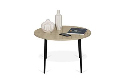 TemaHome, Ply 80 salontafel Temahome, Ply 70 salontafel, 70 x 70 x 45 cm, eiken/zwart 70 cm eiken/zwart