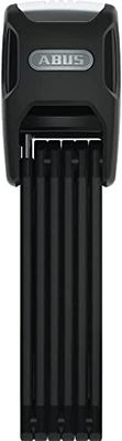 ABUS Antivol pliable Bordo Alarm 6000KA SH avec support - antivol vélo en acier trempé - avec alarme sonore de 100 dB et cylindre XPlus - niveau de sécurité 10 - longueur 90 cm - noir