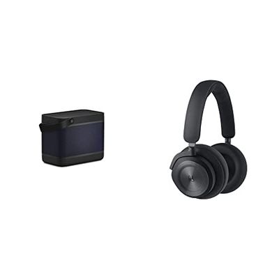 Bang & Olufsen Beolit 20, Potente Cassa Bluetooth Portatile con Caricatore Wireless Integrato, Nero & Beoplay HX Cuffie Bluetooth Wireless Over-Ear con Cancellazione Attiva del Rumore