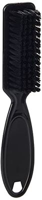 CL12415, Blade Cleaning Nylon Brush - for Clippers, Trimmer Blades, Razor, Shaver or Use as Beard Brush - Non-slip Long Handle with Easy Grip, Skin Care & Styling Brush Tool for Men – Black