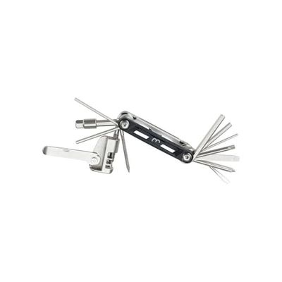BBB Cykling slanglös däckreparation verktygssats mini set slanglös minitool multifunktionell 14-i-1 hopfällbar multiverktyg aluminium MaxiFold slanglös BTL-141TL