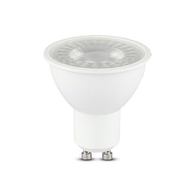 WatioWave Foco LED GU10 7.5W, chip de alta calidad, color 3000K, 110° de apertura, ideal para iluminación eficiente en interiores y exteriores.