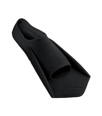 arena Powerfin Barbatanas de treino para piscina, abas para adultos, 100 % silicone, abas curtas e confortáveis para piscina