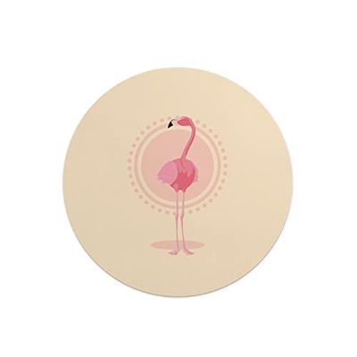 Questo Casa, Digitalt tryck runt musmatta, halkfri undersida för kontor och hem, diameter: 22 cm