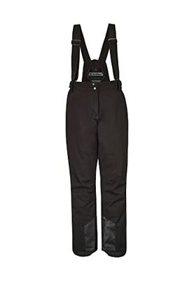Killtec Erielle, Pantaloni Funzionali con Spalline Rimovibili, Protezione Bordi e paraneve Womens, Nero, 38 (S)