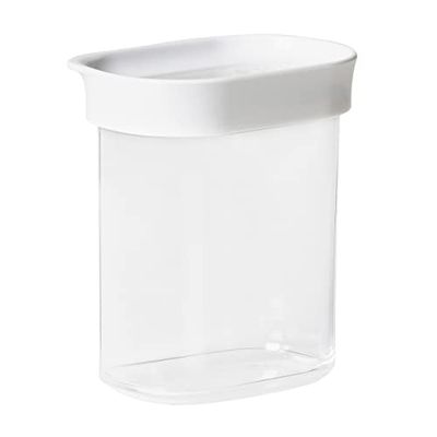 Emsa Optima N11415 Boîte de conservation sèche 0,38 l | Rectangulaire | Format portrait | 100% sûr, hygiénique, inoffensif et peu encombrant | Joint fraîcheur | Sans BPA | Design transparent