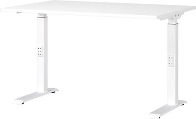 Germania Bureau 7910-84, en Blanc, réglable en Hauteur Moyenne, 120 x 91 x 80 cm (LxHxP)