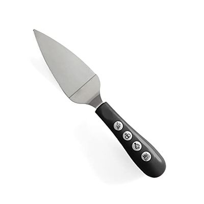 Fisura | Coltello per torta musicale nero