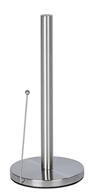 Wenko Suporte de rolos de papel de cozinha Clayton aço INOX, aço inoxidável, 15 x 33 x 15 cm, prata mate