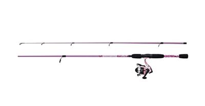 Mitchell Tanager Pink Camo II - Combo de caña de Pescar y Carrete, Combo de Spinning, Pesca Completa, Ideal para Principiantes o Pescadores Ocasionales, Unisex, Rosa, 2,1 m, 7-20 g
