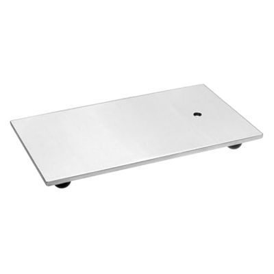 RSG Roestvrijstalen statiefplaat met schroefdraad M10, 4 verstelbare poten, 285 mm lengte, 142 mm breedte, 1900 g gewicht