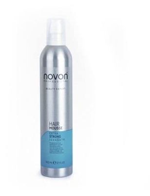 NOVON Espuma Fuerte Hair Mousse Extra Strong Nº5 500ML, Negro, Estandar