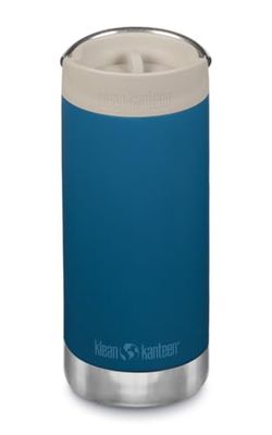Klean Kanteen TKWide unisexe 300 ml (avec couvercle café) - couleur bleue