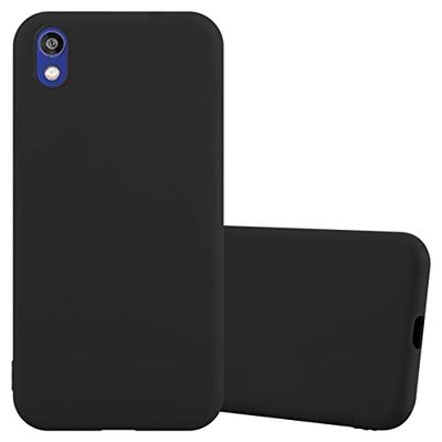 Cadorabo Custodia per Honor 8s / Y5 2019 / Huawei Enjoy Play 8 in Candy Nero - Morbida Cover Protettiva Sottile di Silicone TPU con Bordo Protezione - Ultra Slim Case Antiurto Gel Back Bumper Guscio