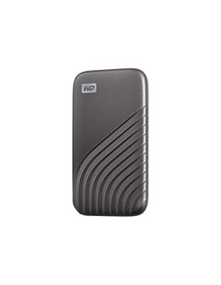 WD 500GB My Passport Portable SSD, External NVMe Solid State Drive, USB-C, up to 1050 MB/s, Works with PC, Xbox and Playstation, 2-meters drop resistance, Space Grey