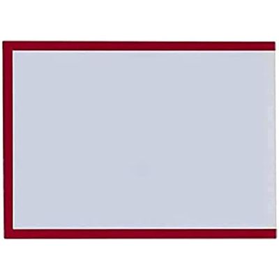 Bi-Office - Marco Adhesivo para Carteles - A3 - Rojo - 5 unidades