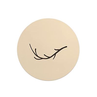 Questo Casa, Tapis de Souris Rond imprimé numérique avec Fond antidérapant pour Bureau et Maison Diamètre 22 cm
