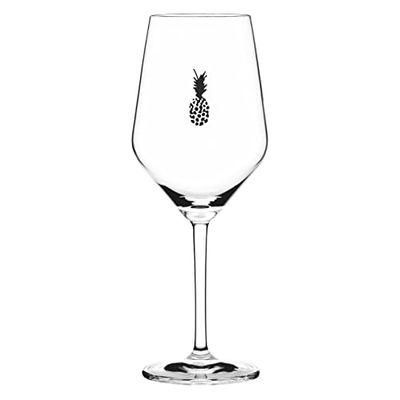 Sand & Soda 9500006 Verre à vin moderne avec motif ananas et coffret cadeau - Fabriqué en Allemagne