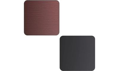 Stalwart DA-TT3030MB Laminated Square Table top Reversible Mahagony Black 30x30 inches