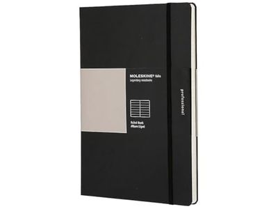 Moleskine PROPFNTB7HBK Pro hård anteckningsbok, svart, 2X-Large