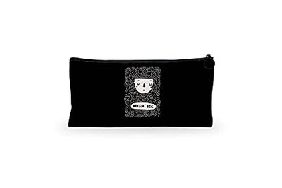Bonamaison Imprimé Numériquement Pochette à Crayon en Toile avec Fermeture à Glissière, Trousse, Boîtier Crayon, Sac à Stylo pour Enfants, Garçons, Filles, Unisexe, 1 Pièce, Taille: 21x12 Cm