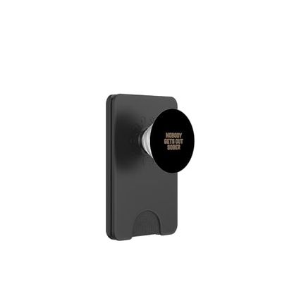 Nobody Gets Out Sober Fiesta bebiendo borracho |-- PopSockets PopWallet para MagSafe