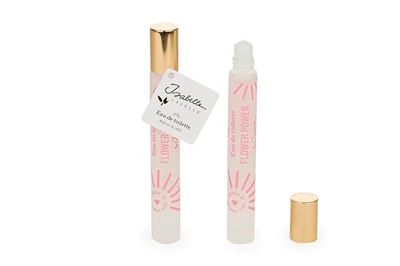 ISABELLE LAURIER - Eau de toilette pour femme - Parfum de poche Roll on FLOWER POWER - Format voyage 10ml - Made in France